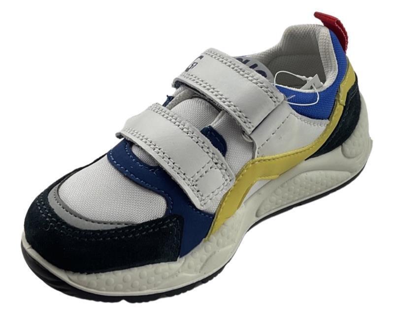 Primigi Kinder Schuhe Jungen Sneaker Blau/Weiß Leder/Texti