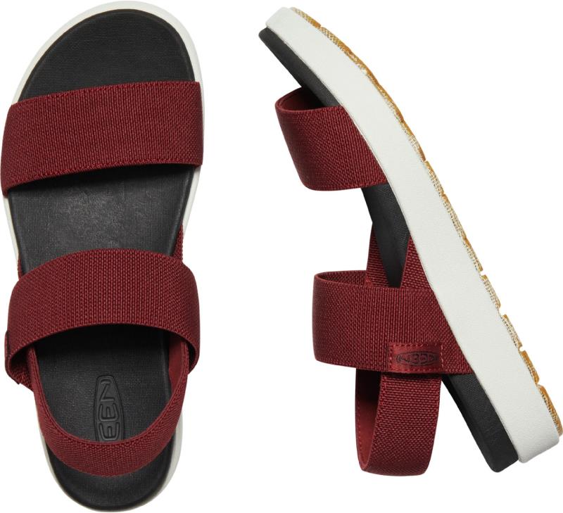 Keen Damen Sandale Elle Backstrap 1022622 Rot Recycling