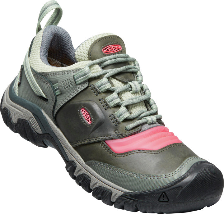Keen Damen Wander Sneaker Ridge Flex WP 1024922 Grau Grün