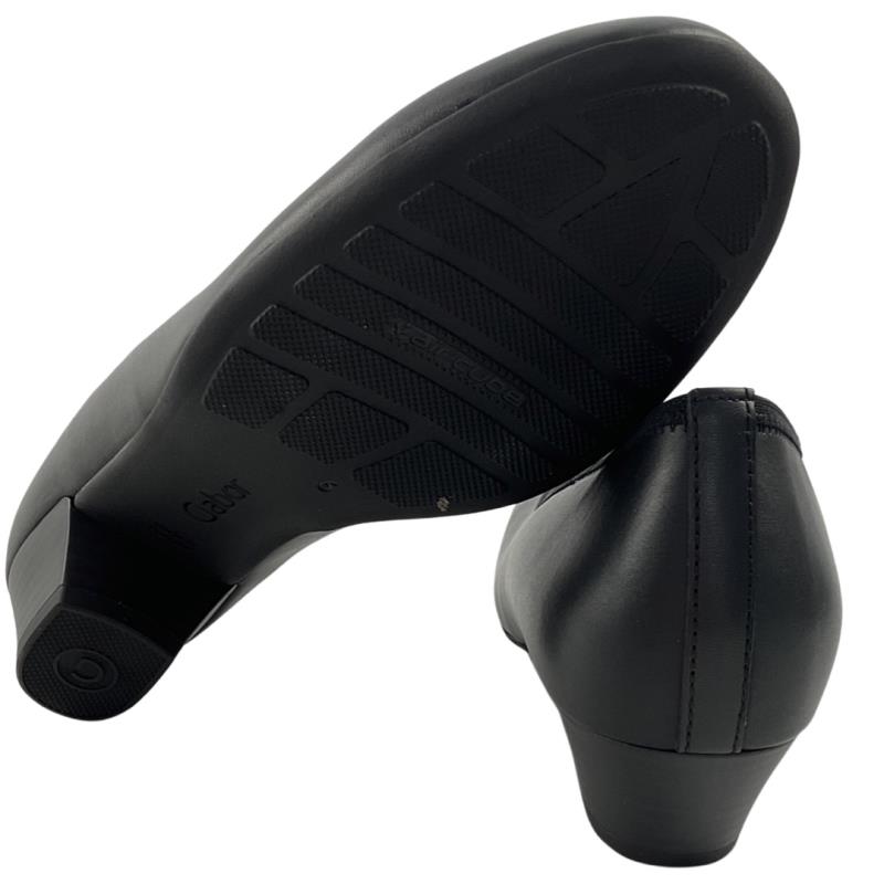 Gabor Comfort Damen Slipper 36.130.57 Foulardcalf Schwarz