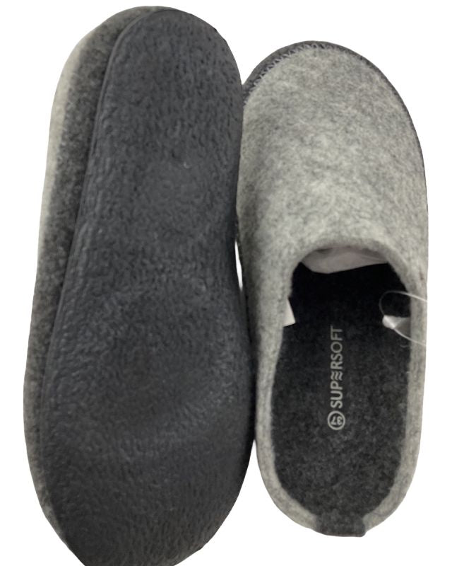 Supersoft Damen Pantoletten 522 613 LT.GREY Filz