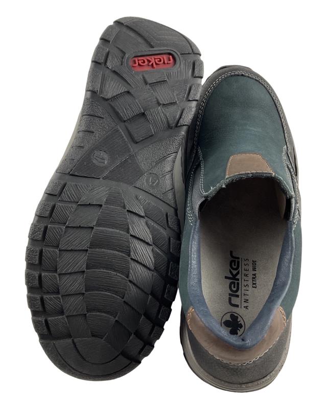 Rieker Herren Slipper Extraweite 03356-15 Dunkelblau