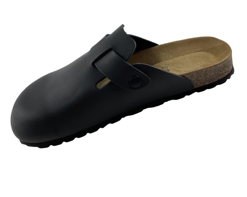neu B Clogs Pantoletten NEU 20117 BADEN LEDER Schwarz