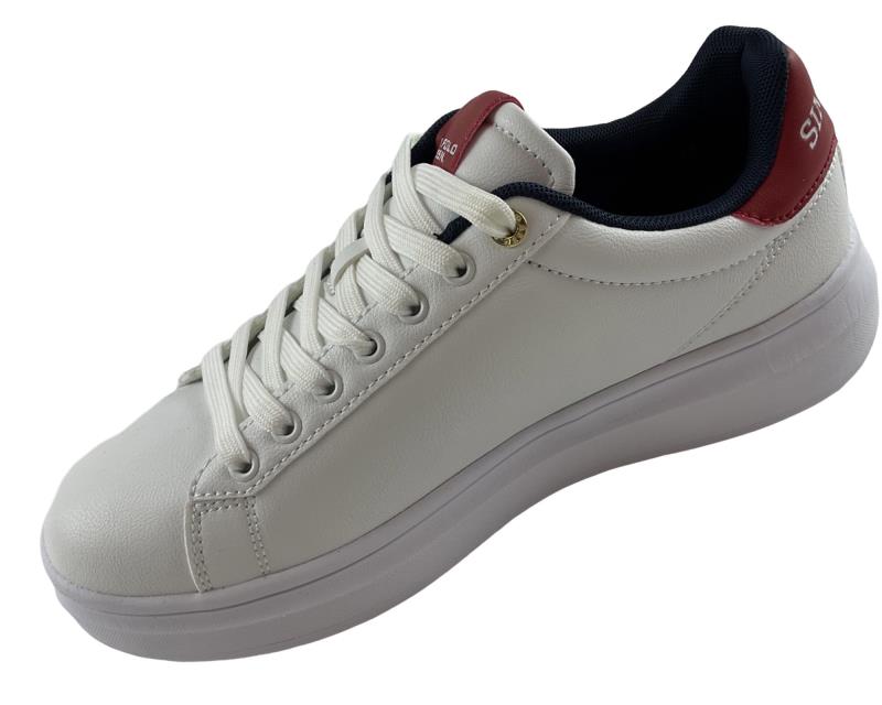 U.S. Polo Assn. Herren Sneaker CODY001C-WHI-REDDO1 Weiß