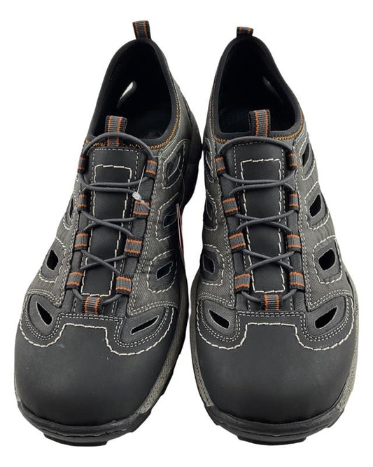 Rieker Herren Slipper 08065-02 Granitgrau Kunstleder