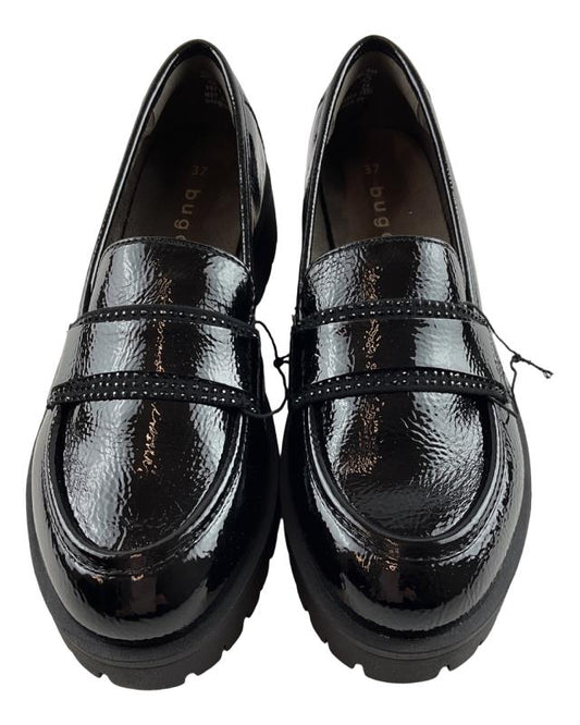 Bugatti Pumps 435-A9565-5764 Schwarz Synthetik Strasssteinen