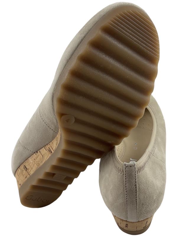 Comfort Keilpumps 62.641.32 Samtchevreau oak Kork