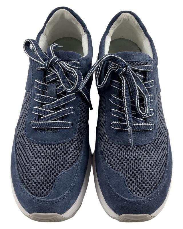 Gabor Rollingsoft Damen Sneaker 66.897.16 Mesh/Dreamvelou Blau