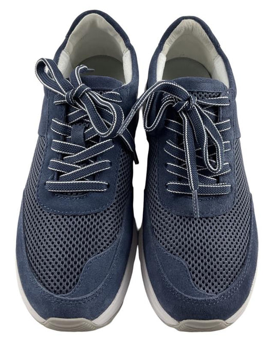 Gabor Rollingsoft Damen Sneaker 66.897.16 Mesh/Dreamvelou Blau