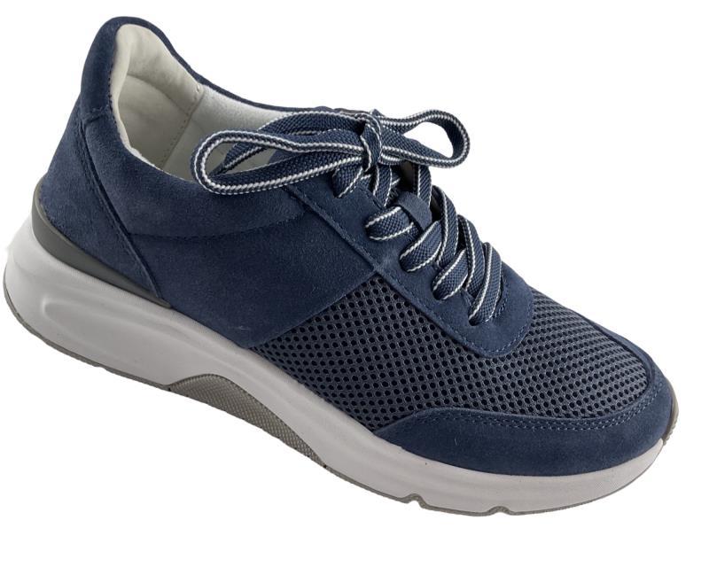 Gabor Rollingsoft Damen Sneaker 66.897.16 Mesh/Dreamvelou Blau