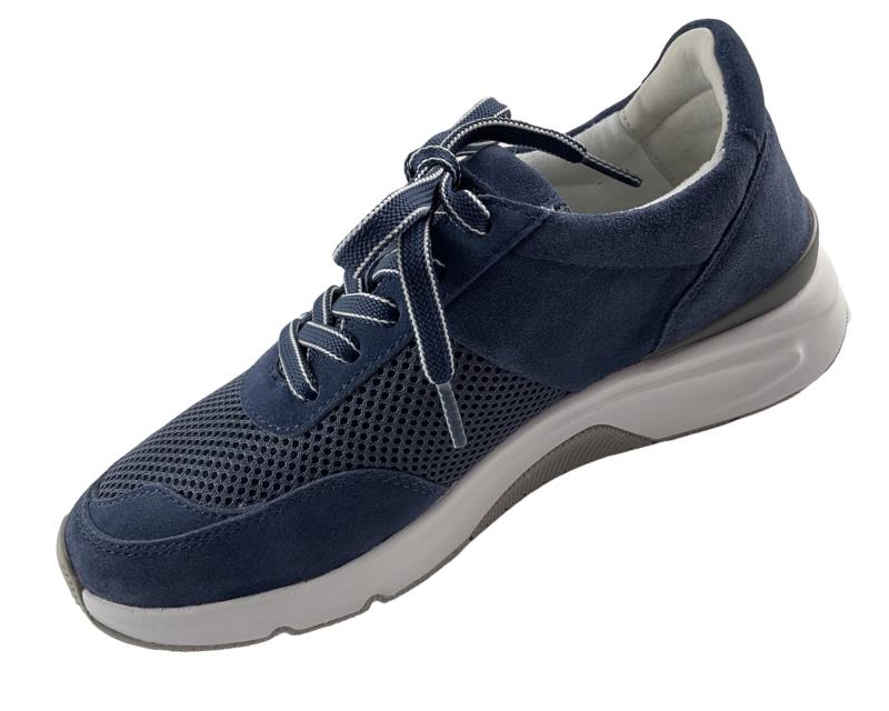 Gabor Rollingsoft Damen Sneaker 66.897.16 Mesh/Dreamvelou Blau