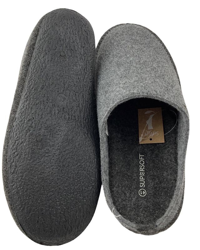 SUPERSOFT Herren Hausschuhe Pantoffeln 511 190 GREY