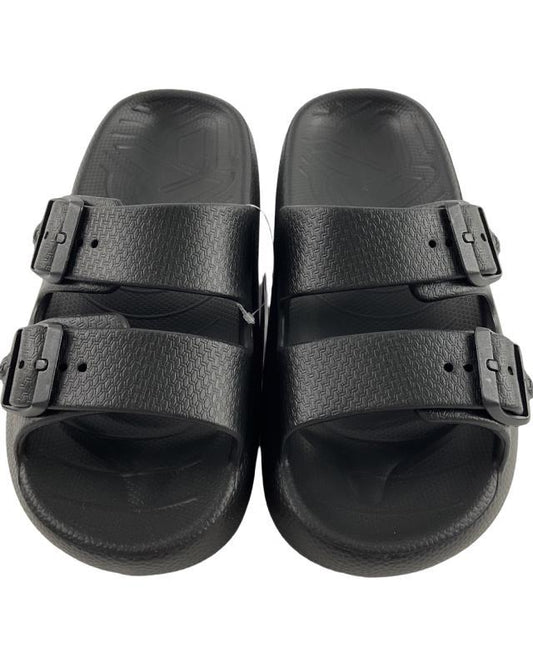 Rieker Damen Pantoletten P2450-00 Kunststoff Schwarz