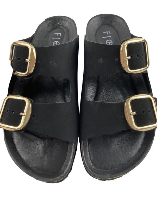 Fjort von Idana Damen Pantoletten 274 351 BLACK Leder