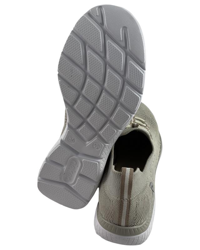 Rieker Damen Slipper M5074-64 Hellbeige Textil Ultraleicht