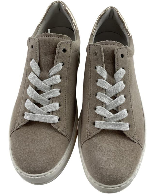 Gabor Comfort Damen Sneaker 66.395.33 Beige Materialmix Leder