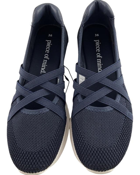 Piece of Mind Damen Ballerina 242 839 NAVY Textil