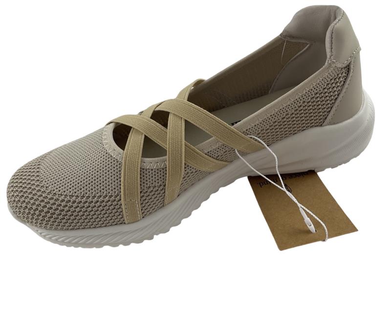Piece of Mind Damen Ballerina 242 839 BEIGE Textil