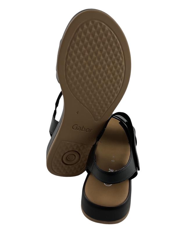 Gabor comfort Damen 62.733.27 Riemchensandale schwarz
