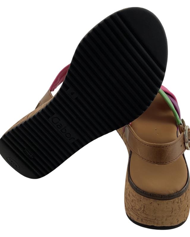 Gabor comfort Damen 62.823.25 Plateau Sandale multicolour
