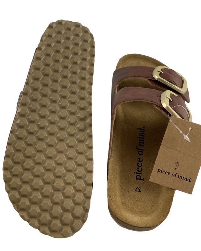 Piece of Mind  Damen  Pantoletten 274 293 COGNAC  Synthetik