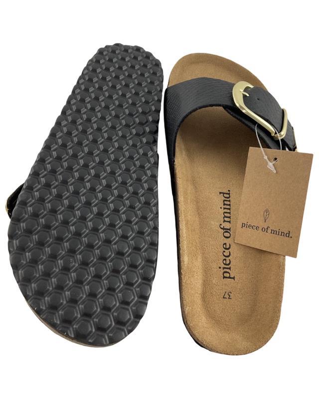 Piece of Mind Damen Pantoletten 274 227 BLACK Synthetik