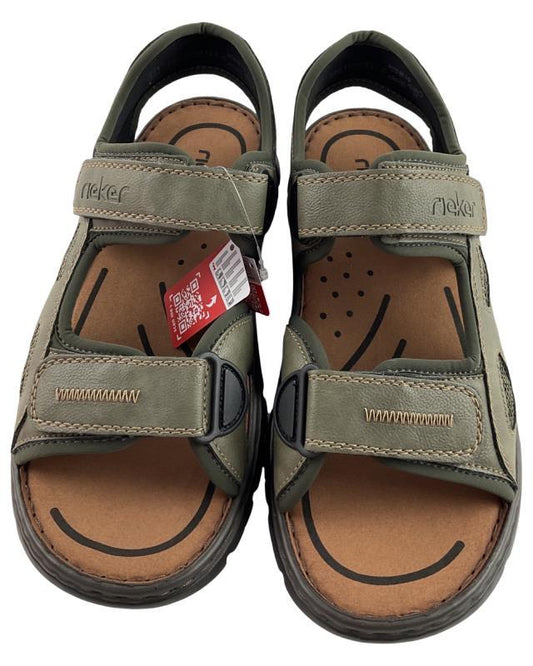 Rieker Herren Trekkingsandalen26761-54 Grün Synthetik