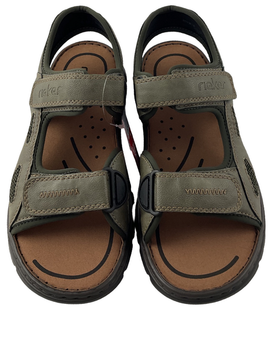 Rieker Herren Trekkingsandalen26761-54 Grün Synthetik