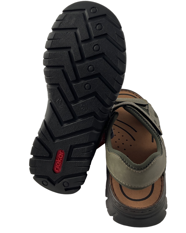 Rieker Herren Trekkingsandalen26761-54 Grün Synthetik