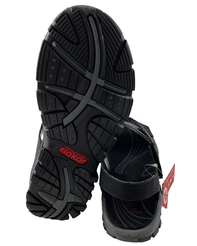 Rieker Damen Trekkingsandalen 68871-00 Schwarz