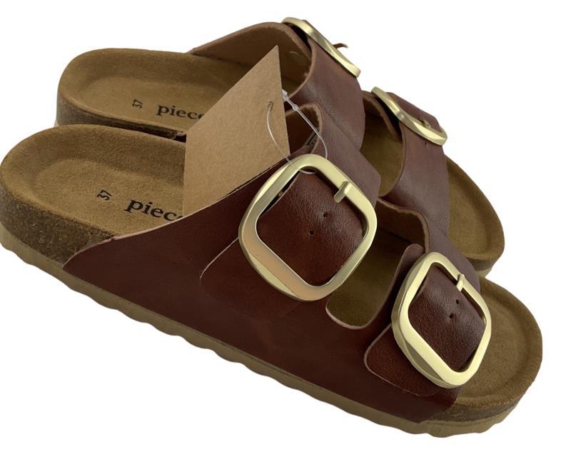 Piece of Mind  Damen  Pantoletten 274 293 COGNAC  Synthetik