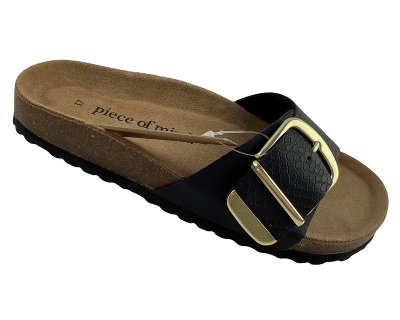 Piece of Mind Damen Pantoletten 274 227 BLACK Synthetik