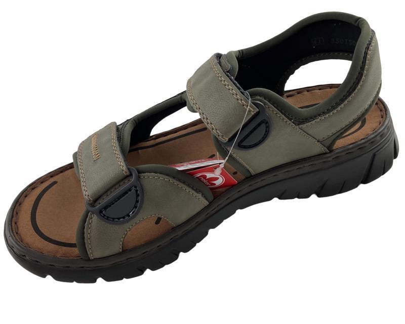 Rieker Herren Trekkingsandalen26761-54 Grün Synthetik