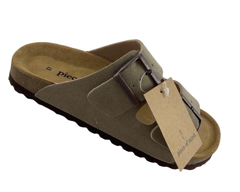 Piece of Mind Damen Pantoletten 274 265 TAUPE Synthetik