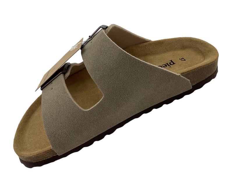 Piece of Mind Damen Pantoletten 274 265 TAUPE Synthetik