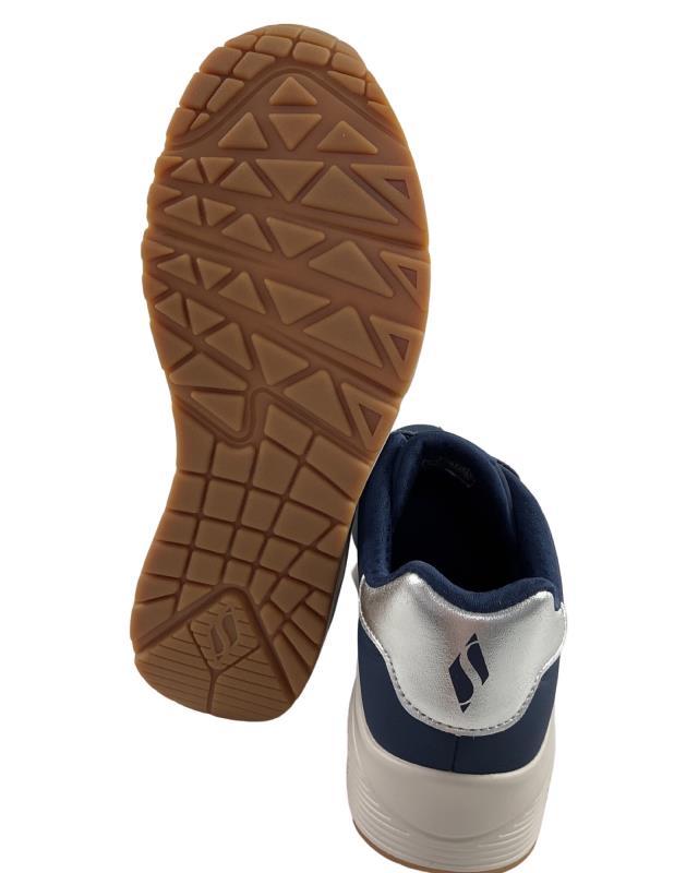 Damen Skechers Uno Frosty Kicks 155196/NVSY Synthetik Blau