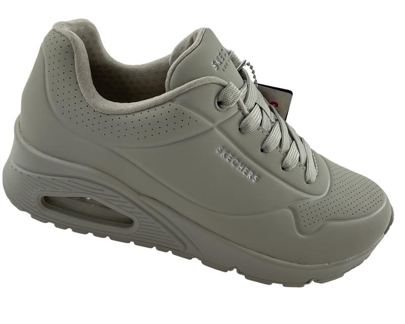 Damen Skechers Uno - Stand on Air 73690/OFWT/ Dunkel Synthetik