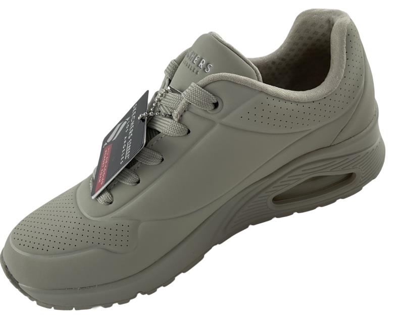Damen Skechers Uno - Stand on Air 73690/OFWT/ Dunkel Synthetik