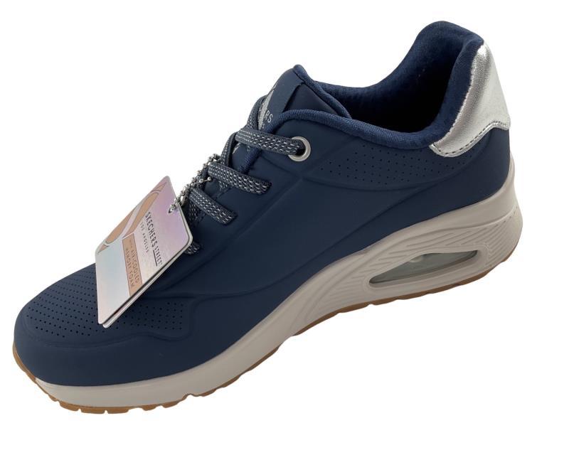 Damen Skechers Uno Frosty Kicks 155196/NVSY Synthetik Blau