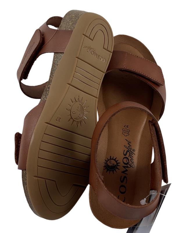 Damen Cosmos Comfort Kailsandale 6134803-3-3 Braun Leder