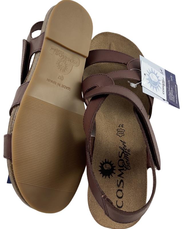Damen Cosmos Comfort Sandale 6106814-3 Dunkelbraun Leder