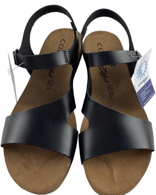 Damen Cosmos Comfort Sandale 6106806-9 Schwarz Leder
