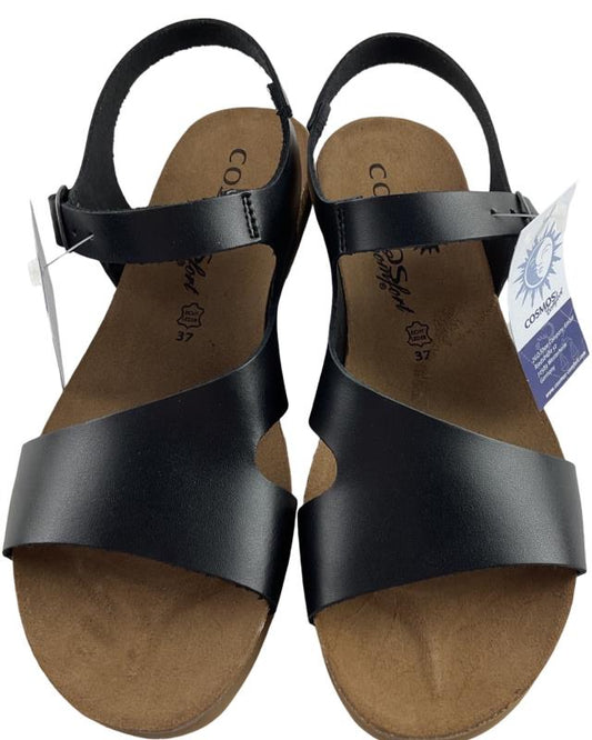 Damen Cosmos Comfort Sandale 6106806-9 Schwarz Leder