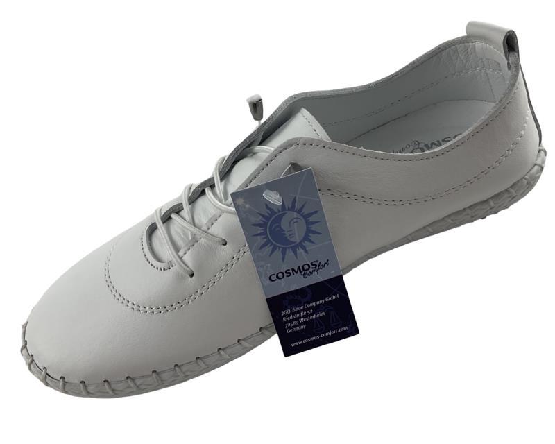 Cosmos Comfort 6143-401-1 Damen Sneaker Weiß Leder