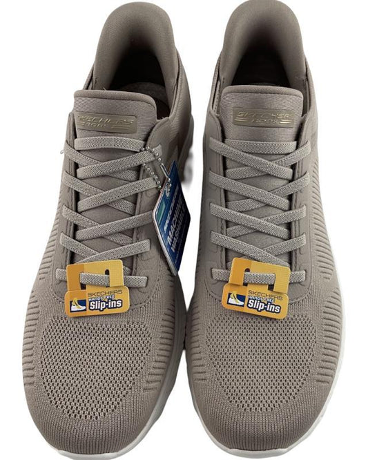 Damen Skechers Slip-ins: BOBS Sport Squad Chaos 117497/TPE Taupe /Natur