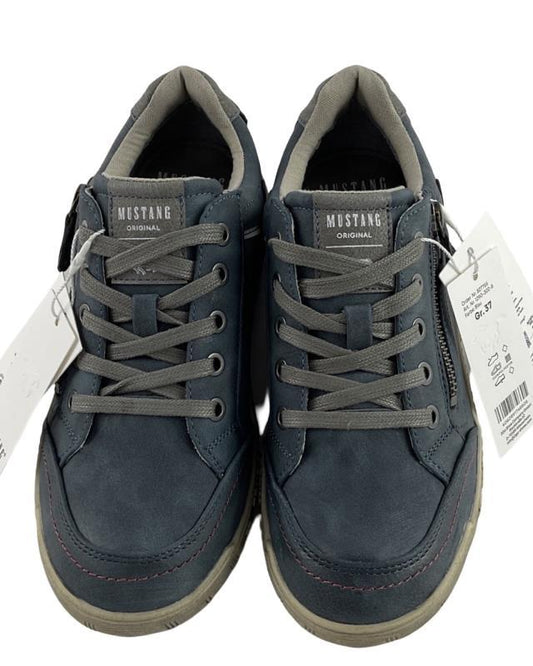 Mustang Damen Schnürhalbschuhe 1290-302-8 Blau Synthetik