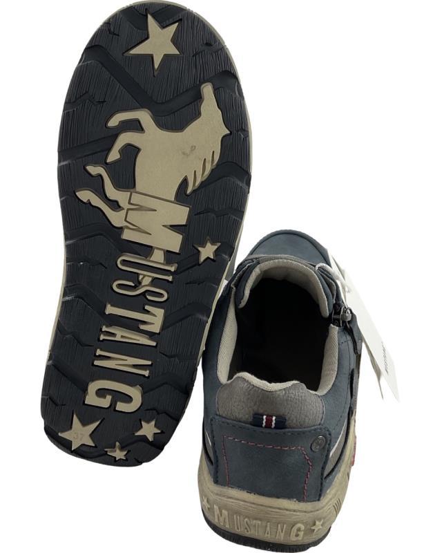 Mustang Damen Schnürhalbschuhe 1290-302-8 Blau Synthetik