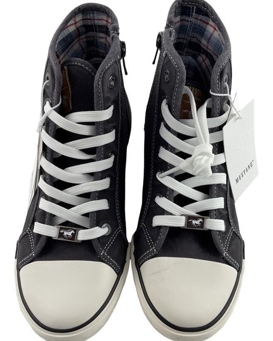 Mustang Damen Schnürboots Sneaker 1099-506-9 Schwarz Textil