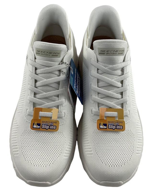 Damen Skechers Slip-ins: BOBS Sport Squad Chaos 117497/OFWT Weiß