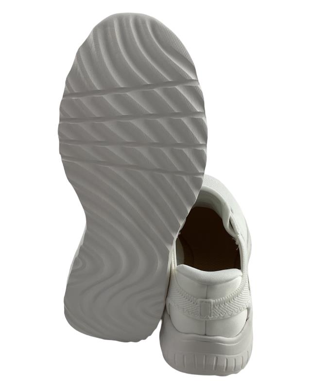 Damen Skechers Slip-ins: BOBS Sport Squad Chaos 117497/OFWT Weiß